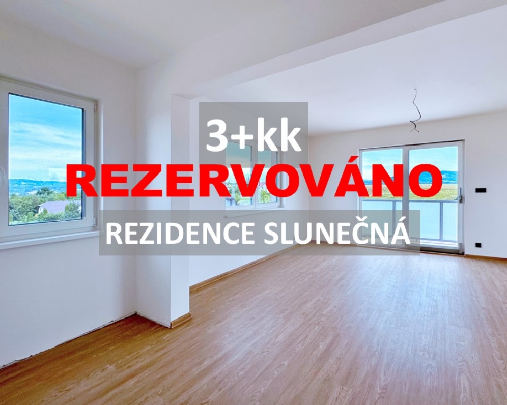 REZERVOVÁNO - Byt 3+kk Rezidence Slunečná